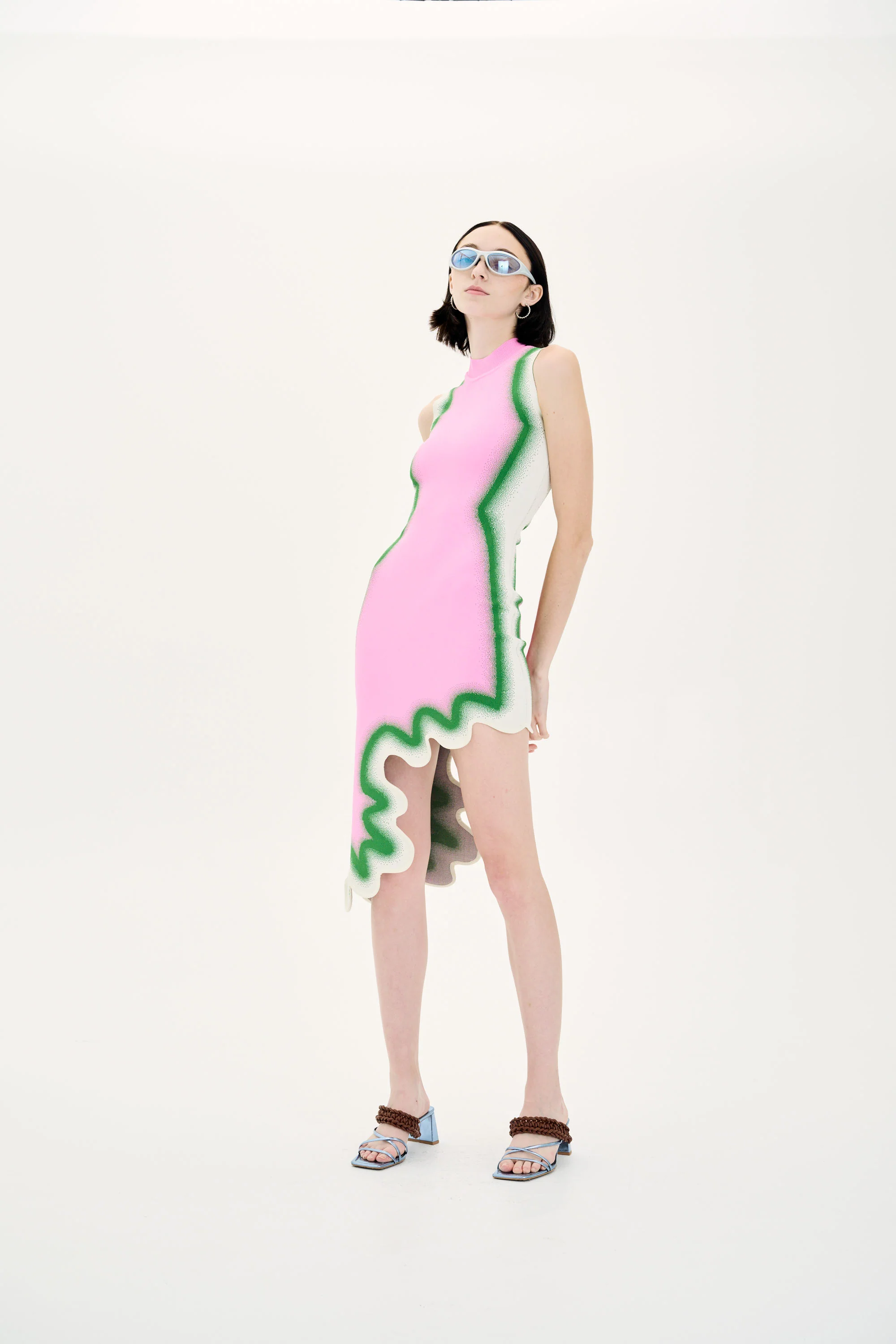 BROOKLYN WAVY ASYMMETRIC DRESS - Image 2
