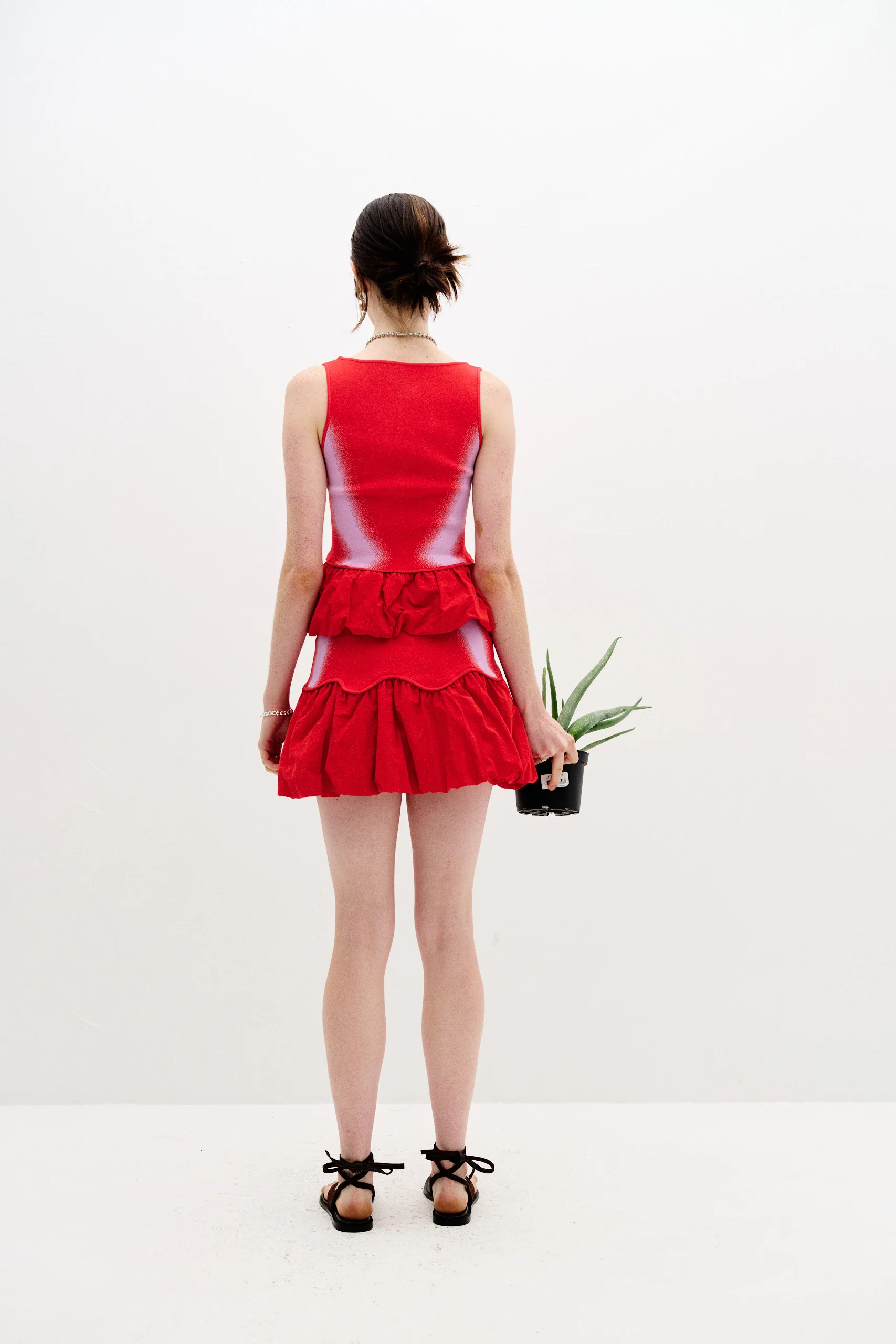 CLIVIA MIXED MEDIA MINI SKIRT - Image 3