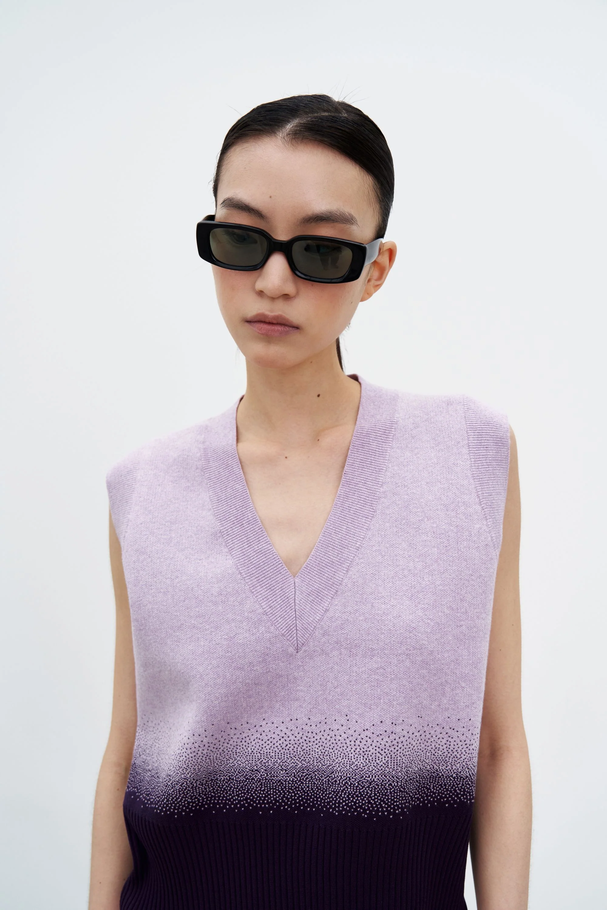 FLORIAN GRADIENT PRINT KNIT VEST