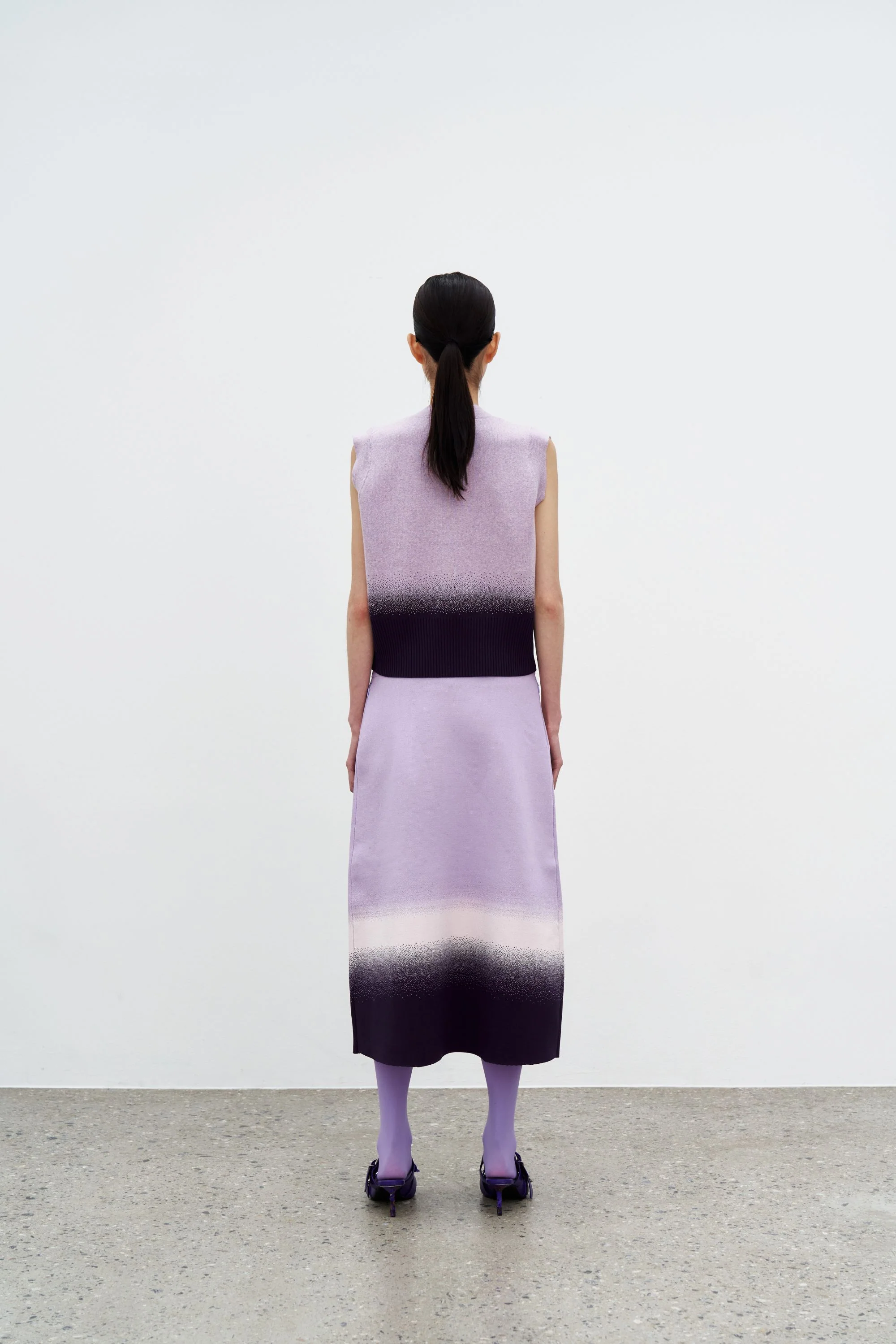 FLORIAN GRADIENT PRINT KNIT VEST - Image 5