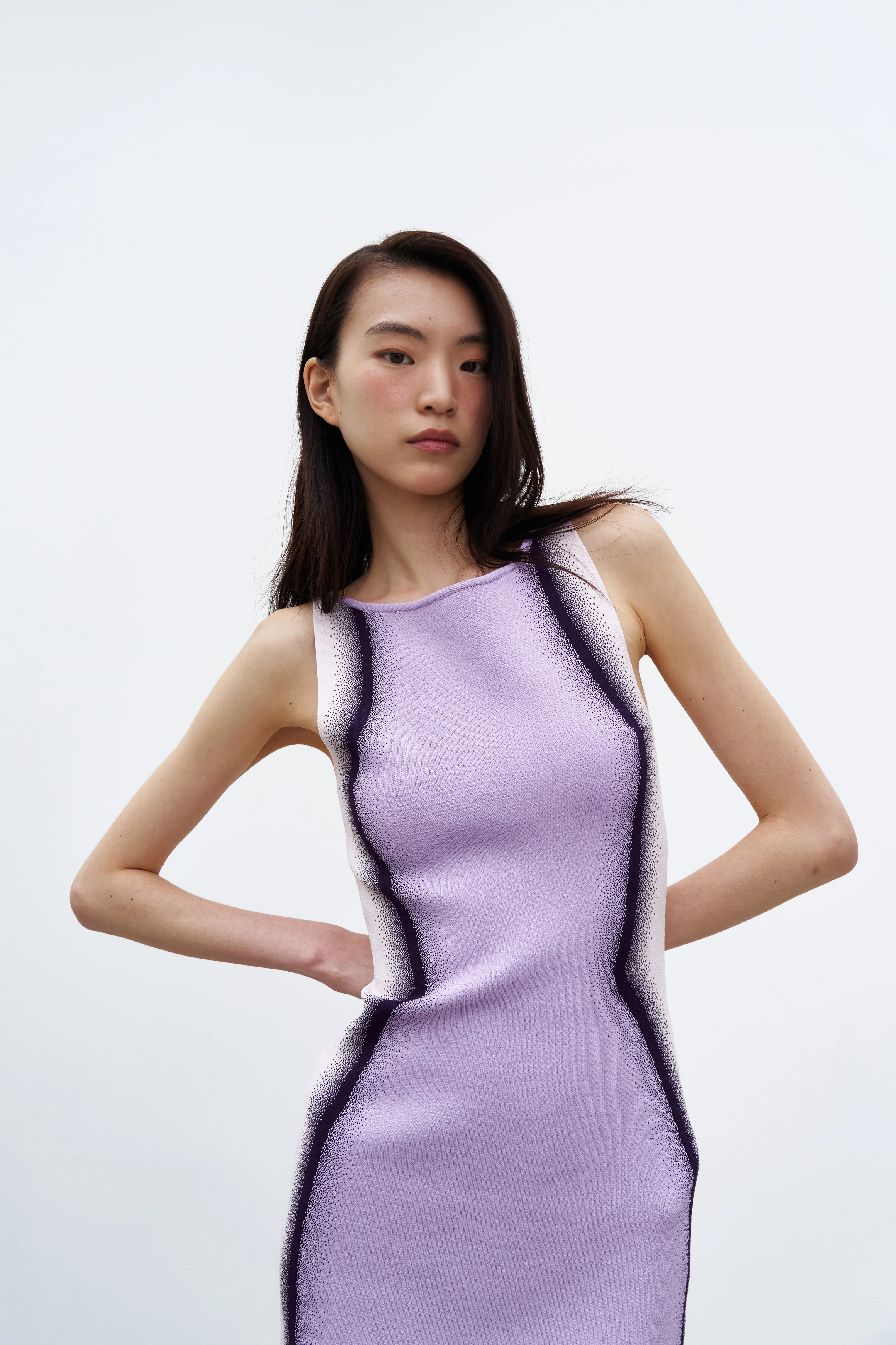 HAZEL GRADIENT PRINT MINI DRESS - Image 2