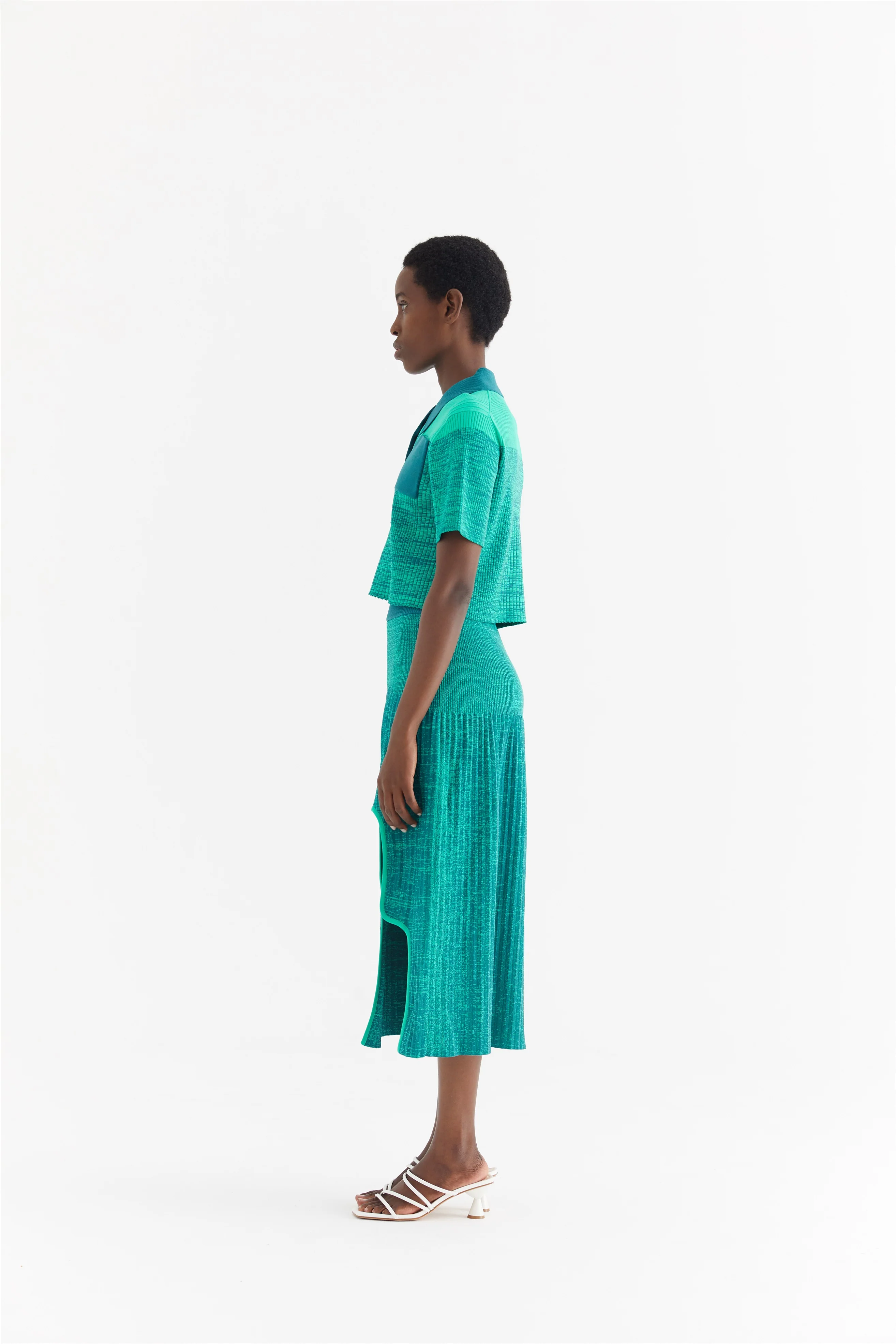 HIRAM PLEATED MAXI SKIRT - Image 3