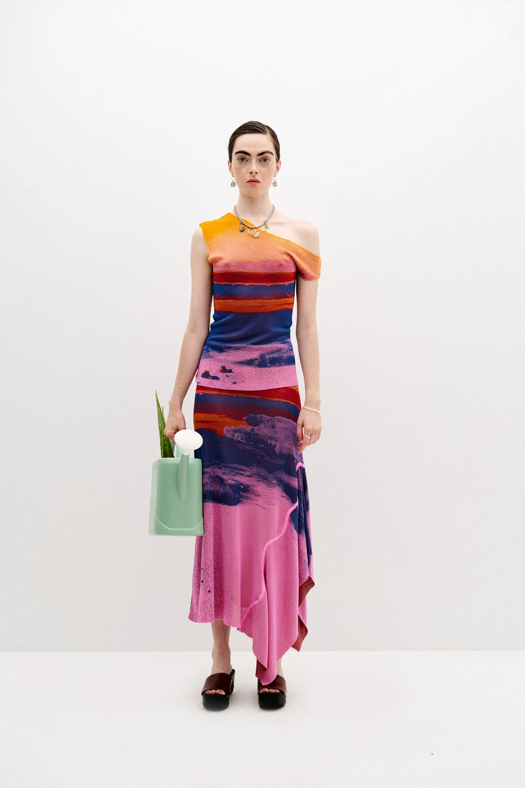 HOYA LAKE PRINT MIDI SKIRT - Image 3
