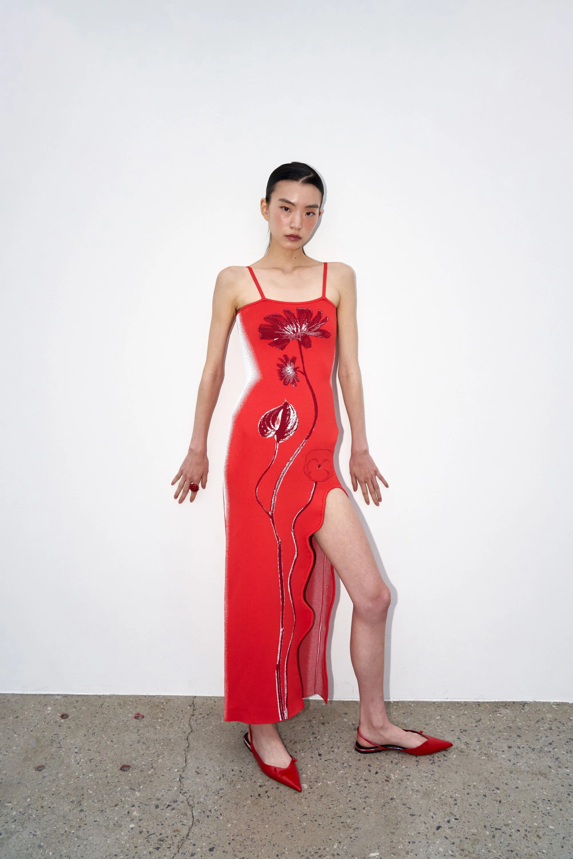 IRIS FLOWER PRINT MAXI TANK DRESS - Image 2