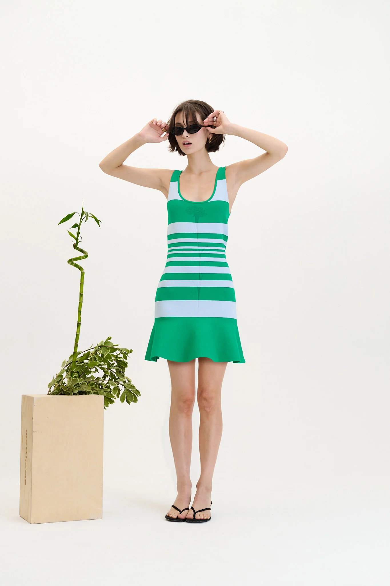 LINDEN REVERSIBLE BANDAGE MINI DRESS