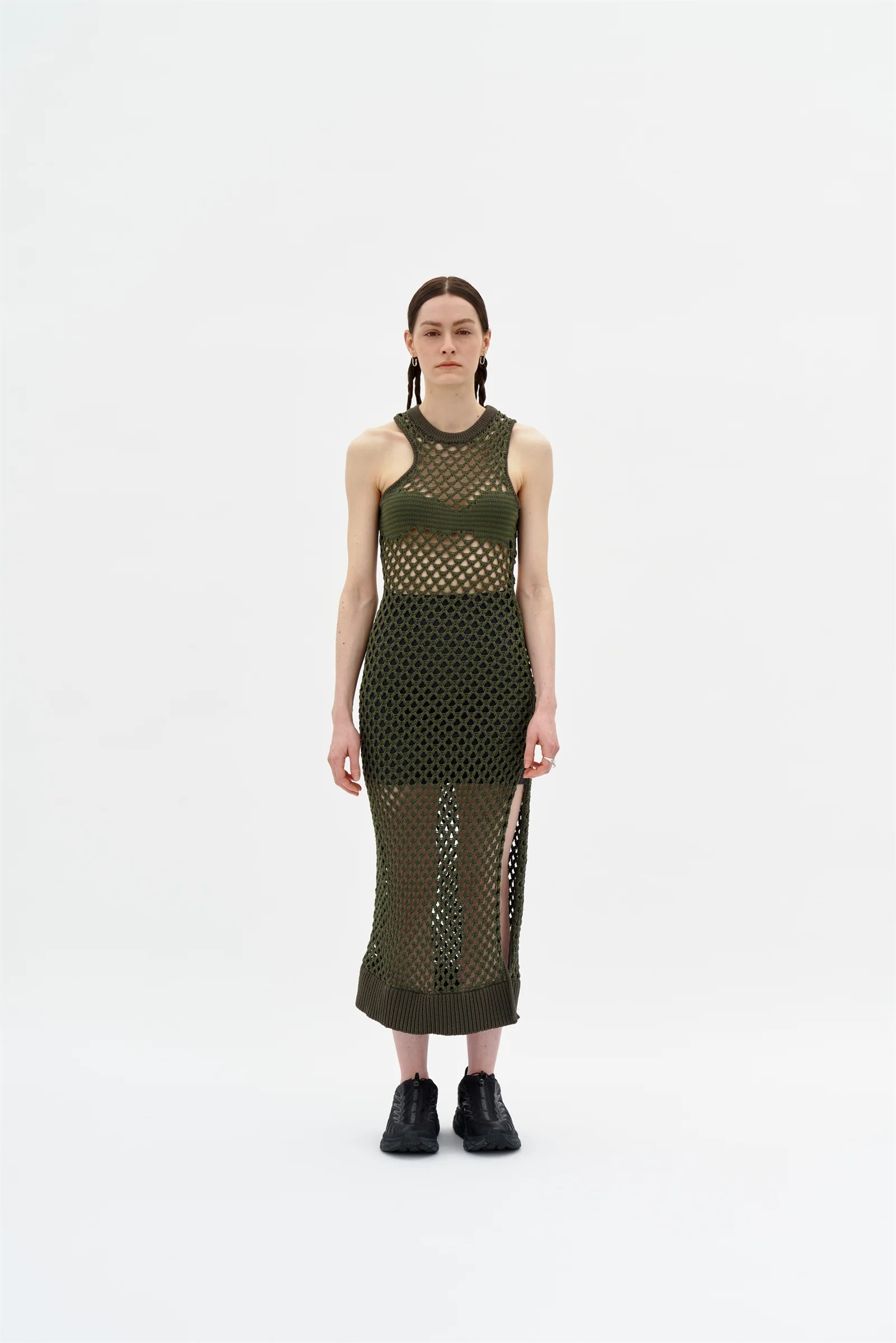 MORGAN CROCHET LONG TANK DRESS