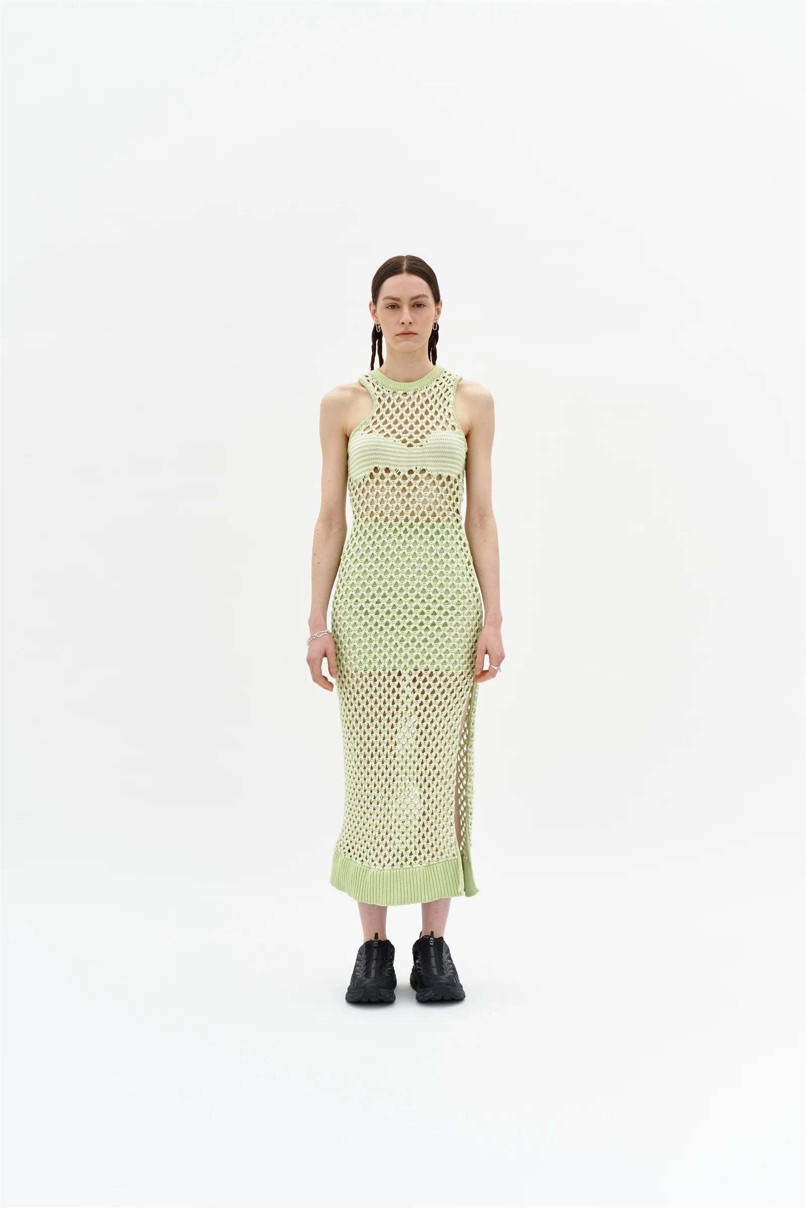 MORGAN CROCHET LONG TANK DRESS