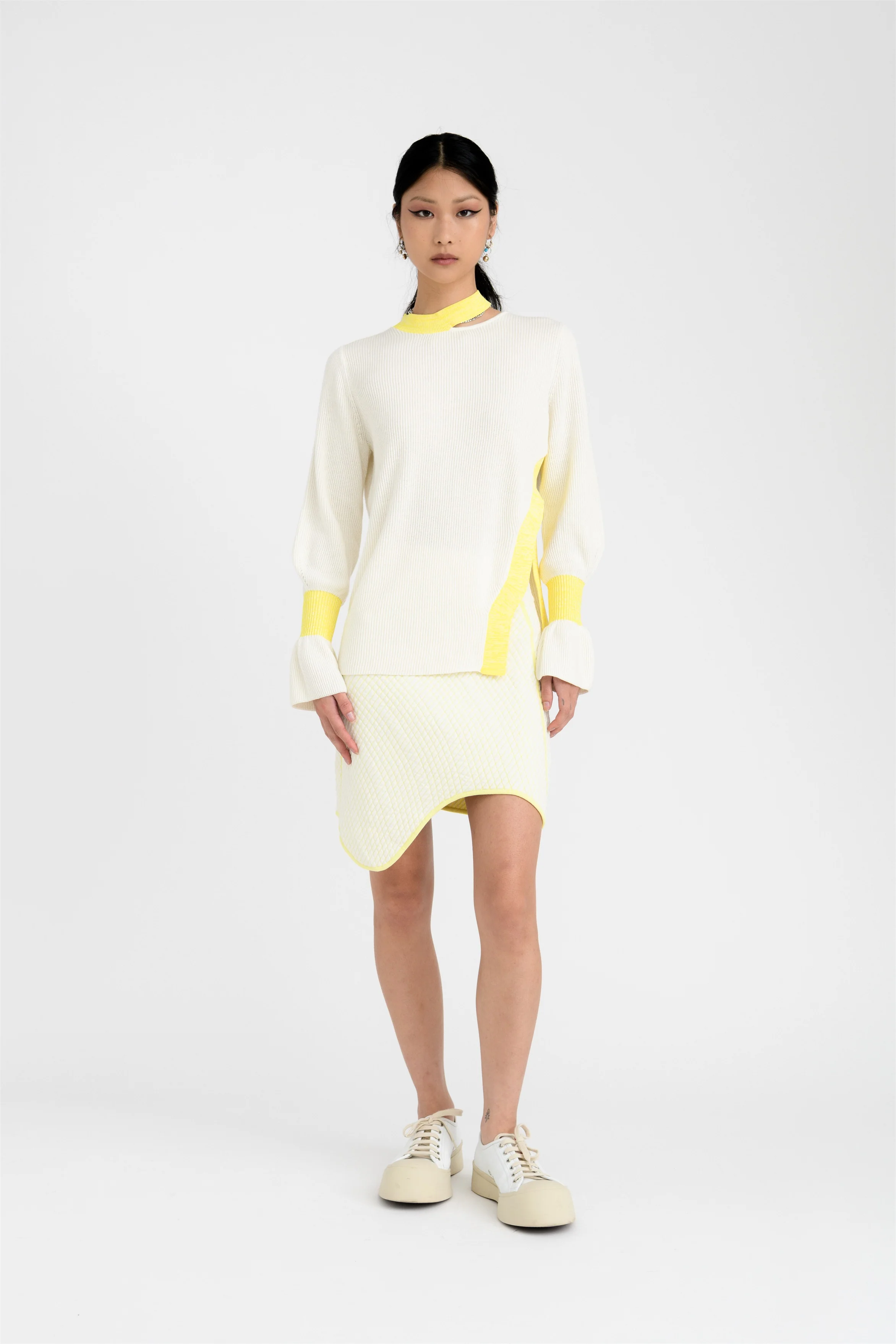 MOROSE PILLOW STITCH WAVY MINI SKIRT - Image 2