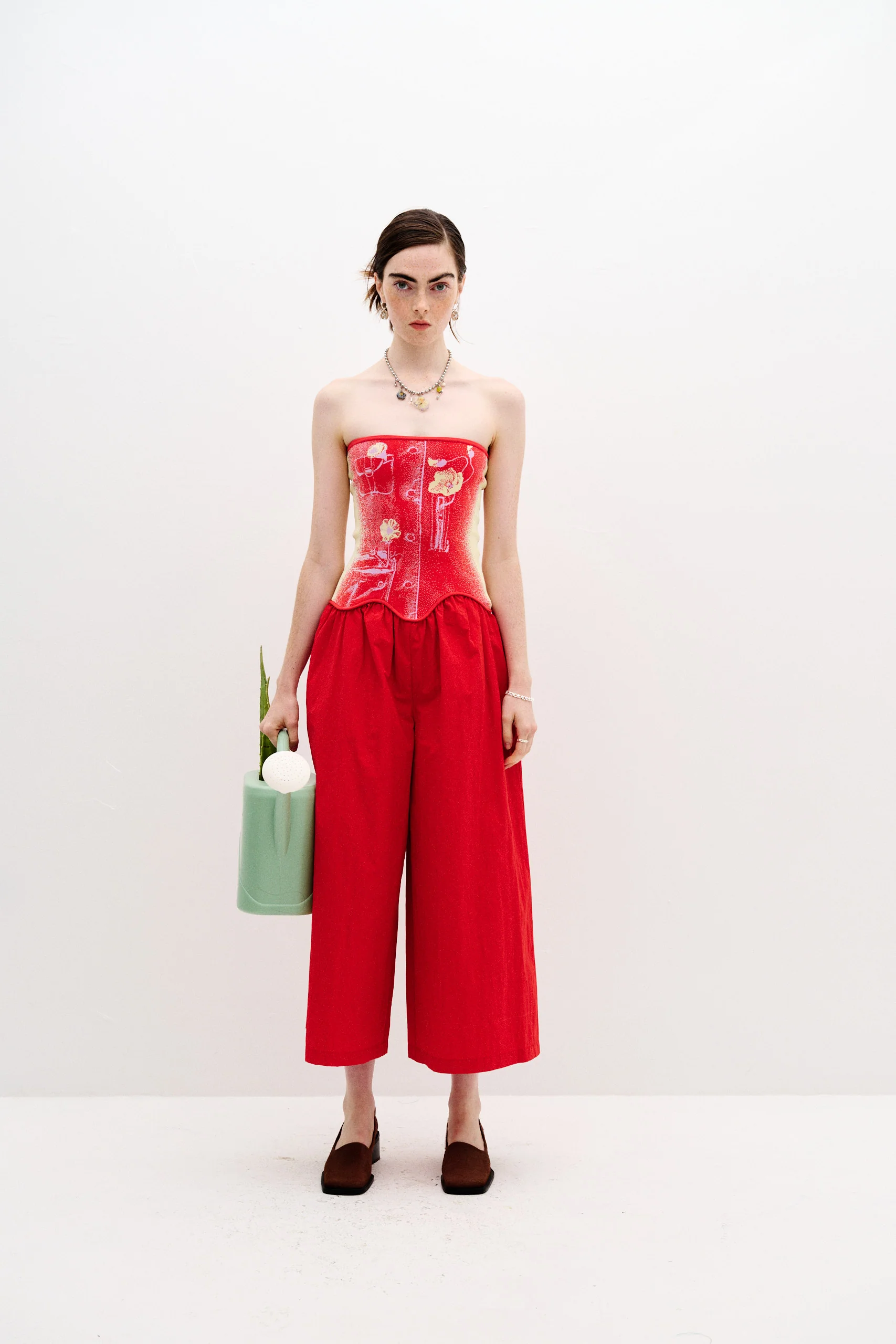 OKRA MIXED MEDIA JUMPSUIT