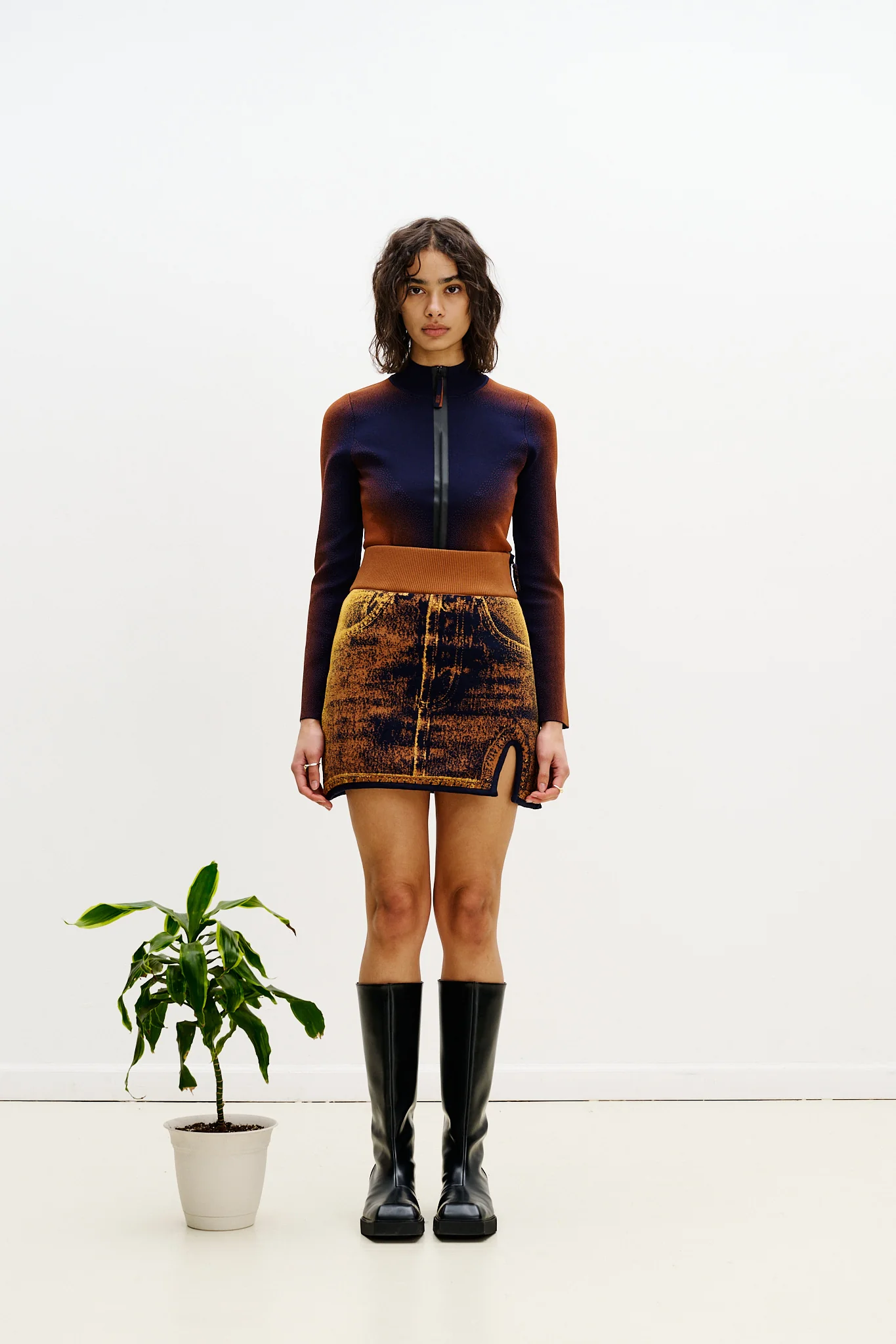 RHODA REVERSIBLE QUILTED SKIRT