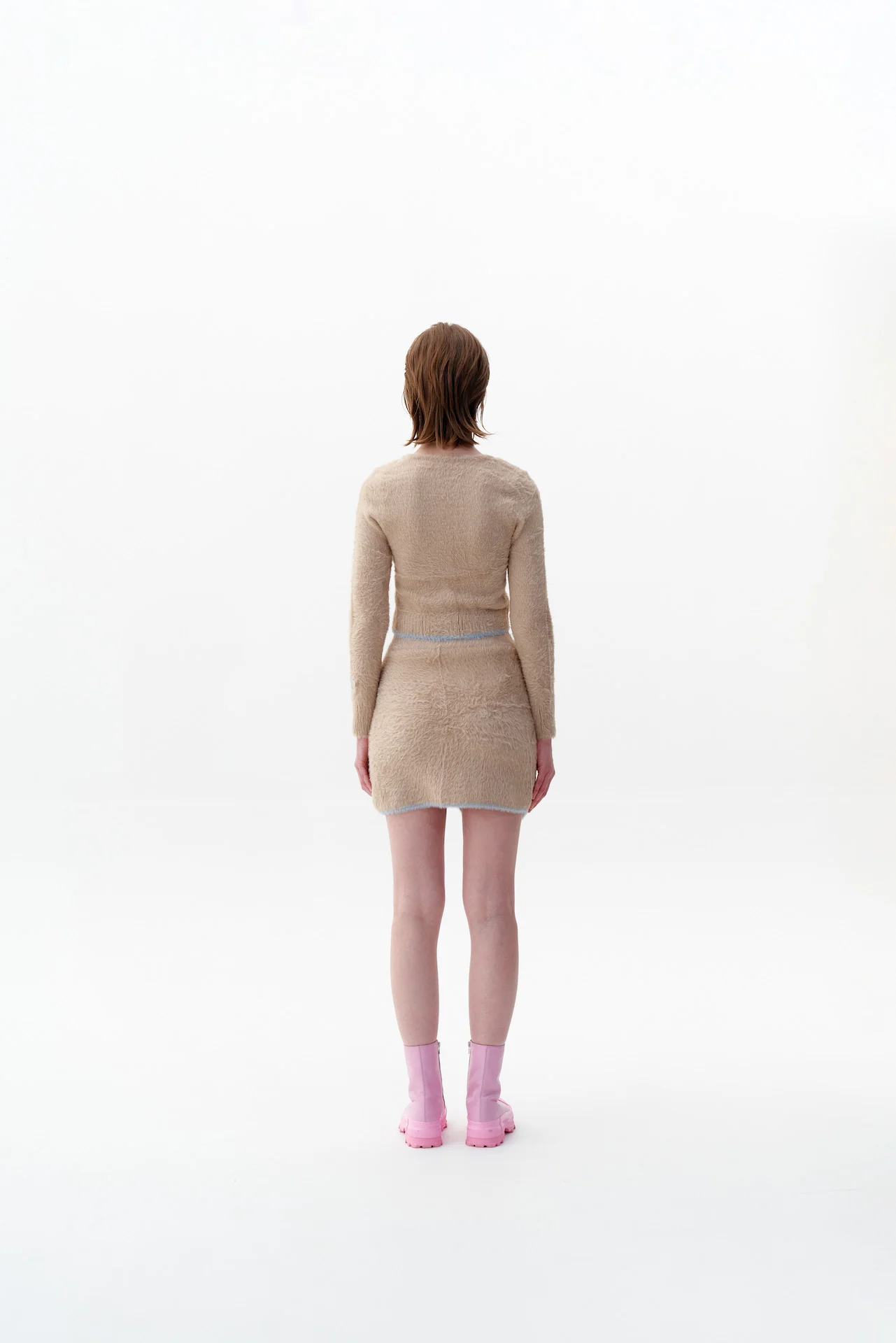 VENUS ECO FAUX FUR WAVY MINI SKIRT - Image 4